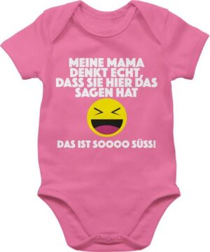 Shirtracer Shirtbody Emoticon - Meine Mama denkt echt