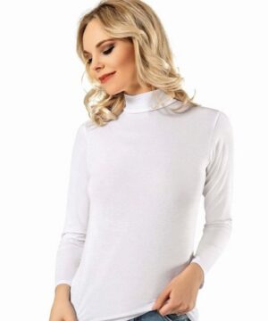 Kota Langarmbody Damen Body Shirt Top mit Halbkragen Langarm Unterhemd Bodyshirt Atmungsaktive Baumwollmischung