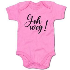 G-graphics Kurzarmbody Baby Body - Geh weg! mit Spruch / Sprüche • Babykleidung • Geschenk zur Geburt / Taufe / Babyshower / Babyparty • Strampler