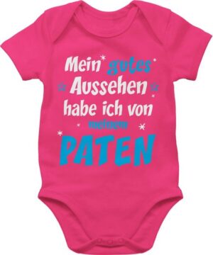 Shirtracer Shirtbody Gutes Aussehen Paten Junge - blau/weiß Patenonkel Baby