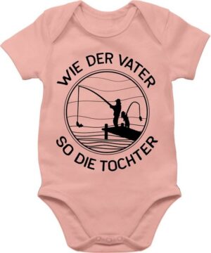 Shirtracer Shirtbody Wie der Vater so die Tochter angeln - Fishing Angler Geschenk Vatertag Baby