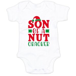 G-graphics Kurzarmbody Baby Body - Son of a Nutcracker mit Spruch / Sprüche • Babykleidung • Geschenk zum Weihnachten • Strampler