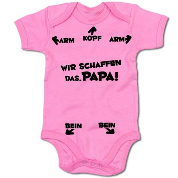 G-graphics Kurzarmbody Baby Body - Wir schaffen das