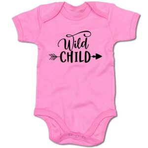 G-graphics Kurzarmbody Baby Body - Wild Child mit Spruch / Sprüche • Babykleidung • Geschenk zur Geburt / Taufe / Babyshower / Babyparty • Strampler