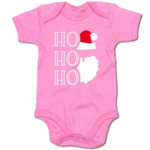 G-graphics Kurzarmbody Ho Ho Ho – Santa Clause Baby Body mit Spruch / Sprüche / Print / Motiv