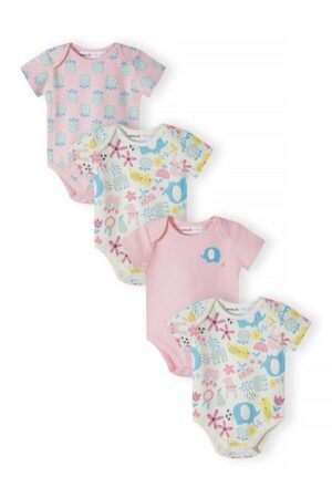 MINOTI Kurzarmbody 4er-Pack Langarmbodys (0-18m)