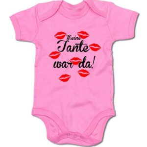 G-graphics Kurzarmbody Baby Body - Meine Tante war da! mit Spruch / Sprüche • Babykleidung • Geschenk zur Geburt / Taufe / Babyshower / Babyparty • Strampler