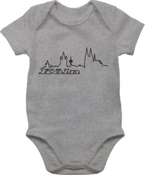 Shirtracer Shirtbody Köln Skyline Baby Länder Wappen