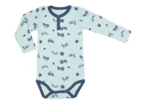 Name It Langarmbody Name It Jungen Baby-Body langarm mit Allover-Print (1-tlg) mit Druckknöpfen im Schritt