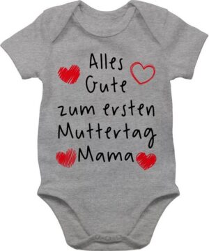 Shirtracer Shirtbody Alles Gute zum ersten Muttertag II (1-tlg) Muttertagsgeschenk