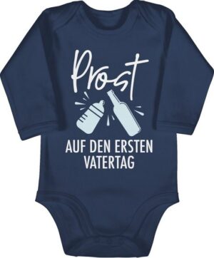 Shirtracer Shirtbody Prost auf den ersten Vatertag Geschenk Vatertag Baby