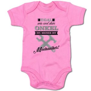 G-graphics Kurzarmbody Baby Body - Egal wie cool dein Onkel ist