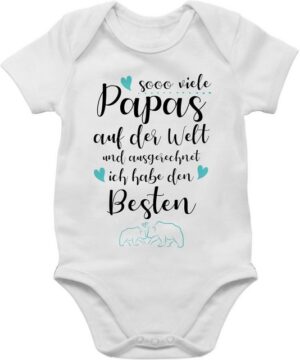 Shirtracer Shirtbody Sooo viele Papas auf der Welt und ausgerechnet ich habe den Besten Geschenk Vatertag Baby