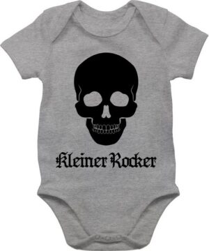 Shirtracer Shirtbody Kleiner Rocker Totenkopf Strampler Baby Mädchen & Junge