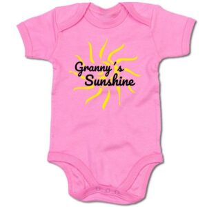 G-graphics Kurzarmbody Baby Body - Granny´s Sunshine mit Spruch / Sprüche • Babykleidung • Geschenk zum Muttertag / zur Geburt / Taufe / Babyshower / Babyparty • Strampler