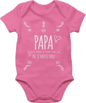 Shirtracer Shirtbody Papa Du Schaffst das Herz Strampler Baby Mädchen & Junge