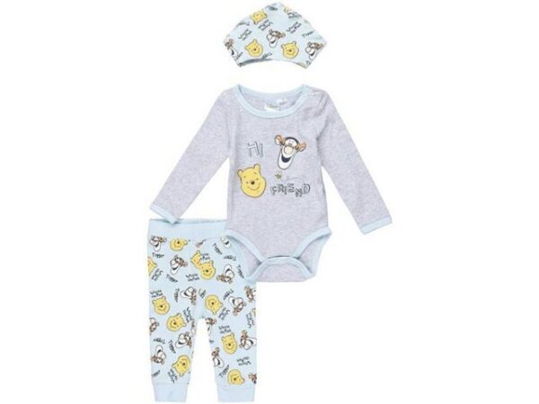 Disney Winnie Puuh Langarmbody Winnie Pooh Set Babybody Hose Tuch