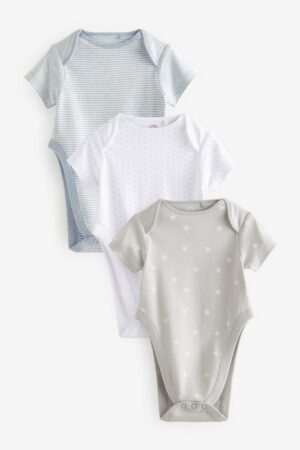 Next Kurzarmbody 5 x Kurzärmelige Baby Bodysuits bei Hüftdysplasie (3-tlg)