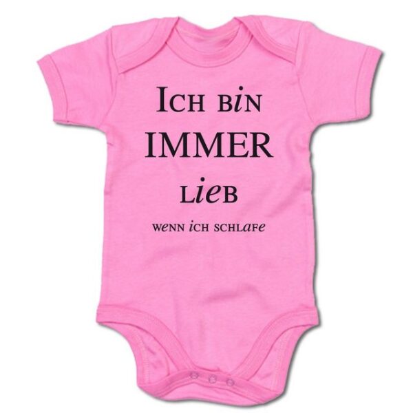 G-graphics Kurzarmbody Baby Body - Ich bin immer lieb