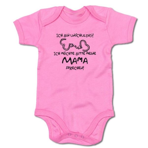 G-graphics Kurzarmbody Baby Body - Ich bin unschuldig! Ich möchte bitte meine Mama sprechen! mit Spruch / Sprüche • Babykleidung • Geschenk zur Geburt / Taufe / Babyshower / Babyparty • Strampler