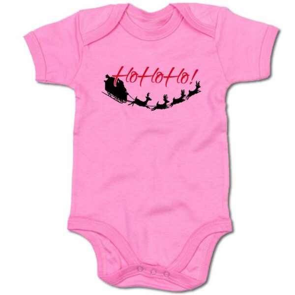 G-graphics Kurzarmbody Baby Body - Ho Ho Ho! mit Spruch / Sprüche • Babykleidung • Geschenk zu Weihnachten • Strampler