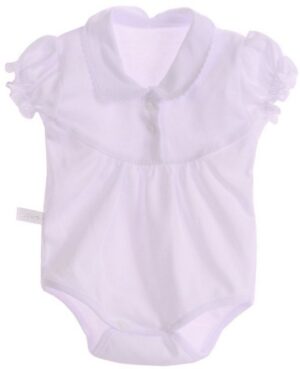 La Bortini Kurzarmbody Body Kurzarmbody in weiß für Baby 44 50 56 62 68 74 80 86 92 98