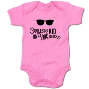 G-graphics Kurzarmbody Baby Body - Coolest Kid on the block mit Spruch / Sprüche • Babykleidung • Geschenk zur Geburt / Taufe / Babyshower / Babyparty • Strampler