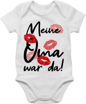 Shirtracer Shirtbody Meine Oma war da - schwarz Strampler Baby Mädchen & Junge