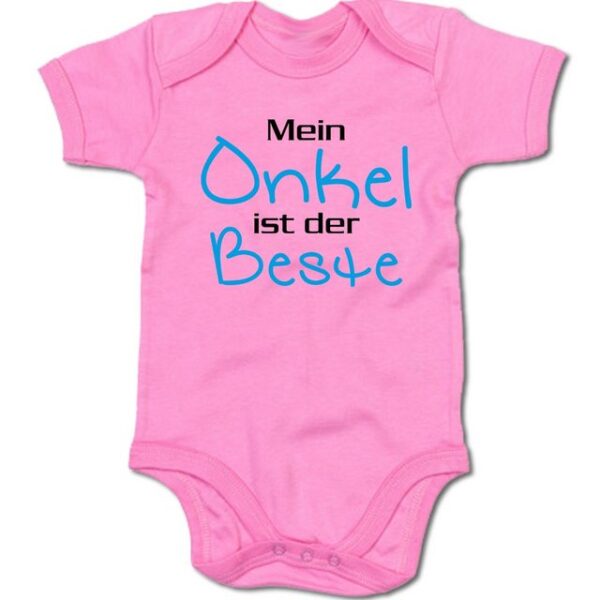 G-graphics Kurzarmbody Baby Body - Mein Onkel ist der Beste mit Spruch / Sprüche • Babykleidung • Geschenk zur Geburt / Taufe / Babyshower / Babyparty • Strampler