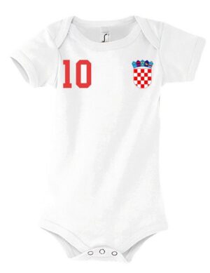 Youth Designz Kurzarmbody Kroatien Kinder Baby Body Strampler mit trendigem Motiv