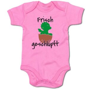 G-graphics Kurzarmbody Baby Body - Frisch geschlüpft mit Spruch / Sprüche • Babykleidung • Geschenk zur Geburt / Taufe / Babyshower / Babyparty • Strampler