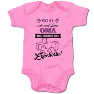 G-graphics Kurzarmbody Baby Body - Egal wie cool deine Oma ist