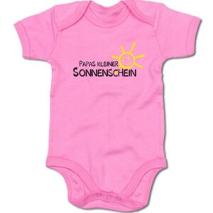 G-graphics Kurzarmbody Baby Body - Papas kleiner Sonnenschein mit Spruch / Sprüche • Babykleidung • Geschenk zum Vatertag / zur Geburt / Taufe / Babyshower / Babyparty • Strampler