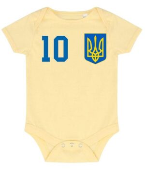 Youth Designz Kurzarmbody Ukraine Kinder Baby Body Strampler mit trendigem Motiv