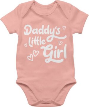 Shirtracer Shirtbody Daddy's little Girl süß weiß Geschenk Vatertag Baby