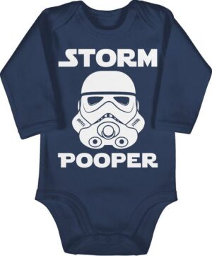 Shirtracer Shirtbody Storm Pooper - Stormpooper Lustige Babygeschenke Sprüche Baby