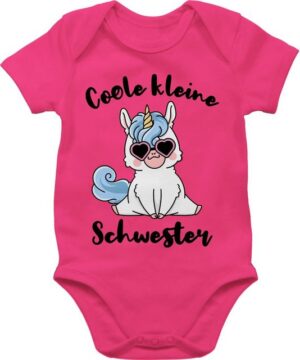 Shirtracer Shirtbody Coole kleine Schwester mit Einhorn Geschwister Bruder und Schwester