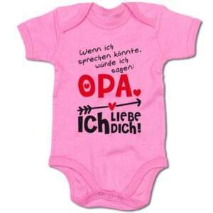 G-graphics Kurzarmbody Baby Body - Wenn ich sprechen könnte