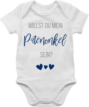 Shirtracer Shirtbody Willst du mein Patenonkel sein? Marine Patenonkel Baby