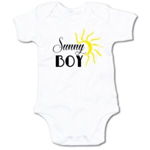 G-graphics Kurzarmbody Baby Body - Sunny boy mit Spruch / Sprüche • Babykleidung • Geschenk zur Geburt / Taufe / Babyshower / Babyparty • Strampler