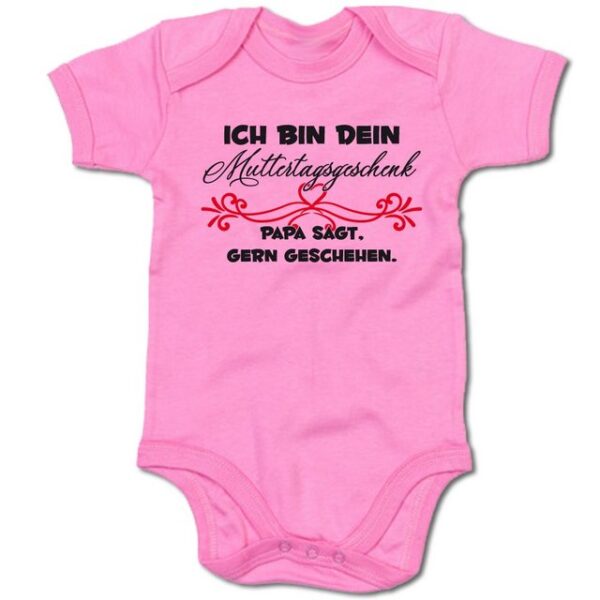 G-graphics Kurzarmbody Baby Body - Ich bin dein Muttertagssgeschenk – Papa sagt