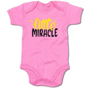 G-graphics Kurzarmbody Baby Body - Little Miracle mit Spruch / Sprüche • Babykleidung • Geschenk zur Geburt / Taufe / Babyshower / Babyparty • Strampler