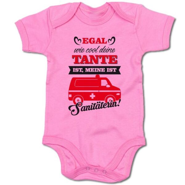 G-graphics Kurzarmbody Baby Body - Egal wie cool deine Tante ist