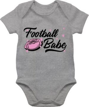 Shirtracer Shirtbody Football Babe rosa/schwarz Sport & Bewegung Baby