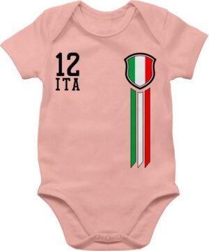 Shirtracer Shirtbody 12 Mann Italien 2024 Fussball EM Fanartikel Baby