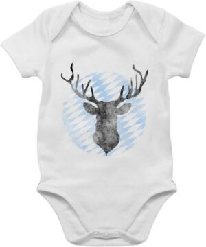 Shirtracer Shirtbody Hirsch Bayern Mode für Oktoberfest Baby Outfit