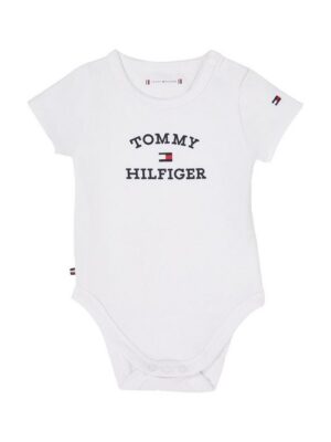 Tommy Hilfiger Kurzarmbody BABY TH LOGO BODY S/S Baby bis 2 Jahre