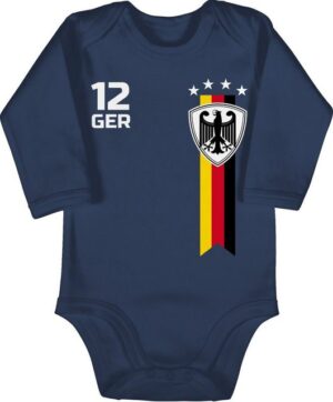 Shirtracer Shirtbody WM Fan Deutschland 2024 Fussball EM Fanartikel Baby