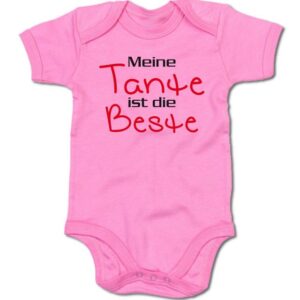 G-graphics Kurzarmbody Baby Body - Meine Tante ist die Beste mit Spruch / Sprüche • Babykleidung • Geschenk zur Geburt / Taufe / Babyshower / Babyparty • Strampler