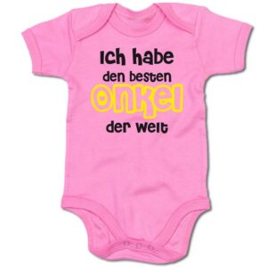 G-graphics Kurzarmbody Baby Body - Ich habe den besten Onkel der Welt mit Spruch / Sprüche • Babykleidung • Geschenk zur Geburt / Taufe / Babyshower / Babyparty • Strampler